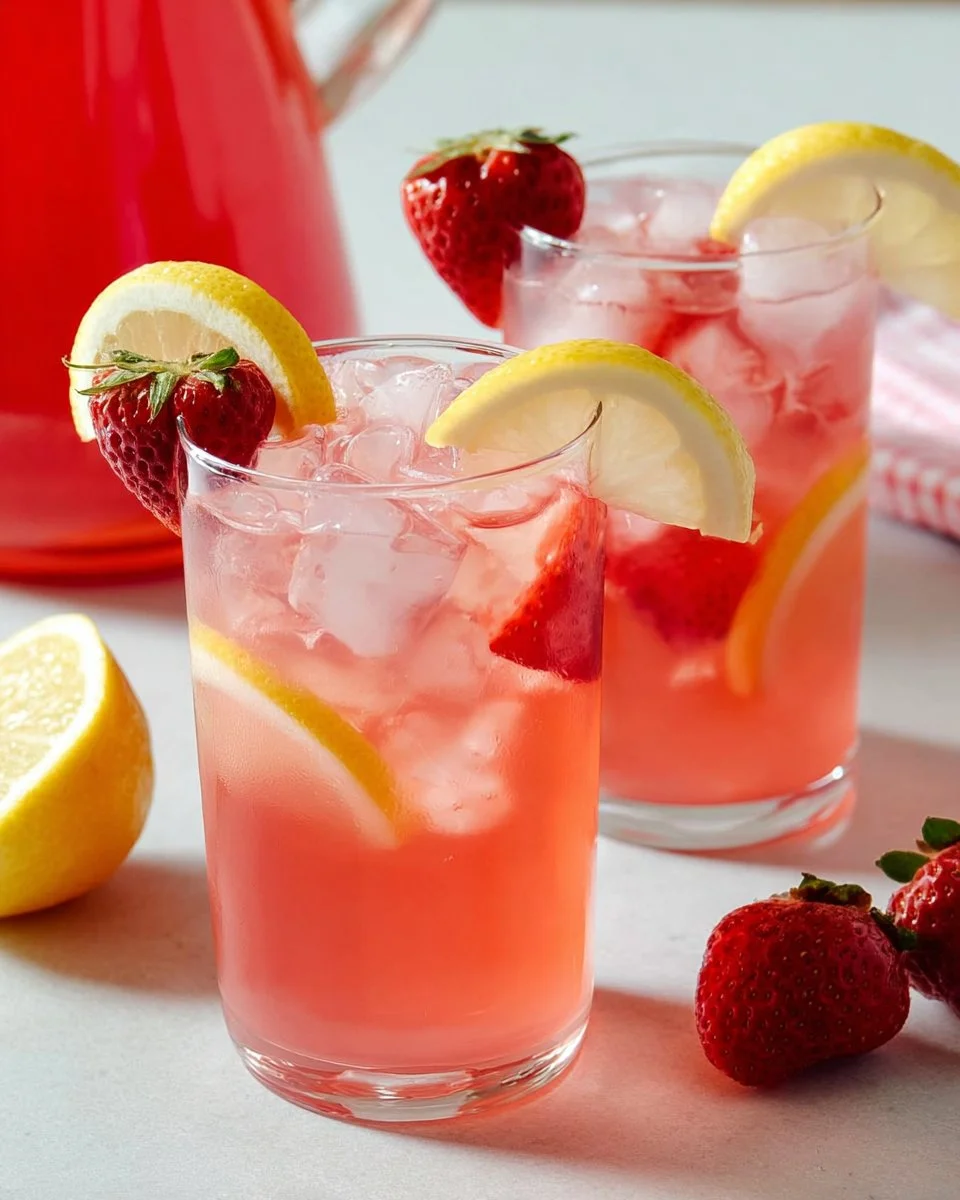 A glass of refreshing rhubarb lemonade garnished with mint leaves.