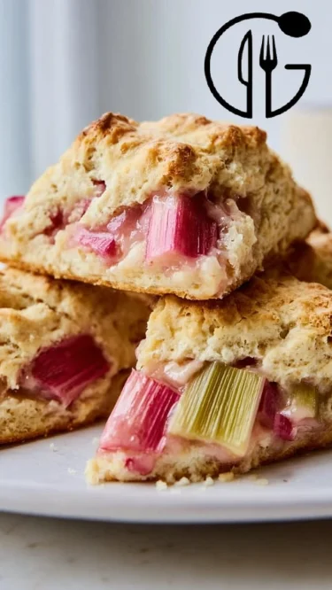 Rhubarb Scones
