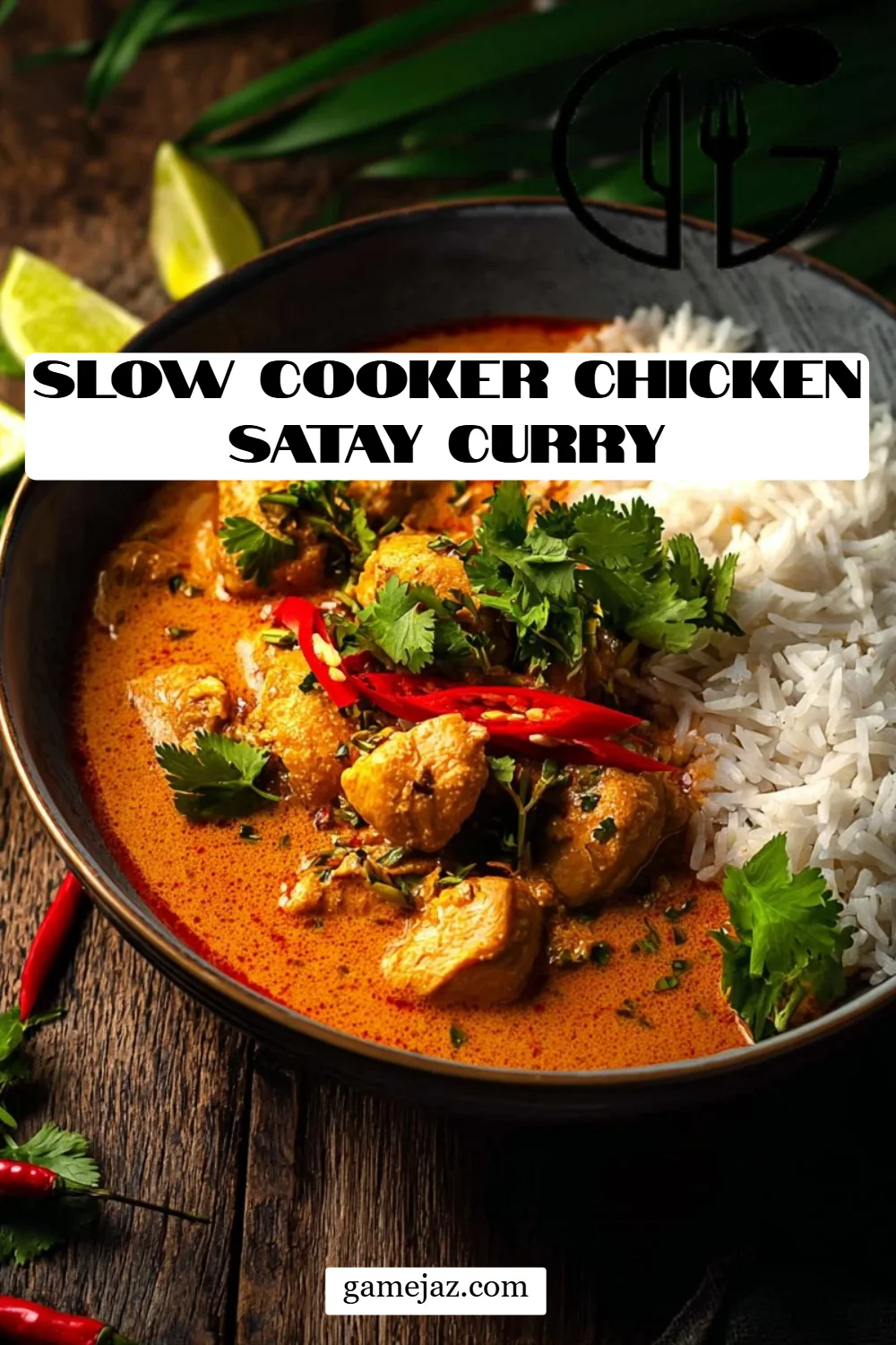 Slow Cooker Chicken Satay Curry
