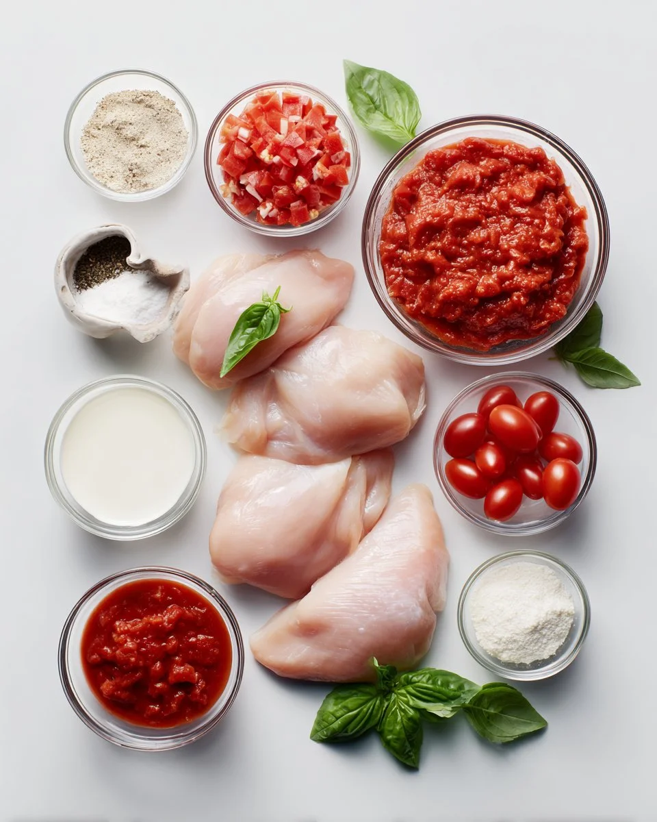 Slow Cooker Creamy Tomato Basil Chicken