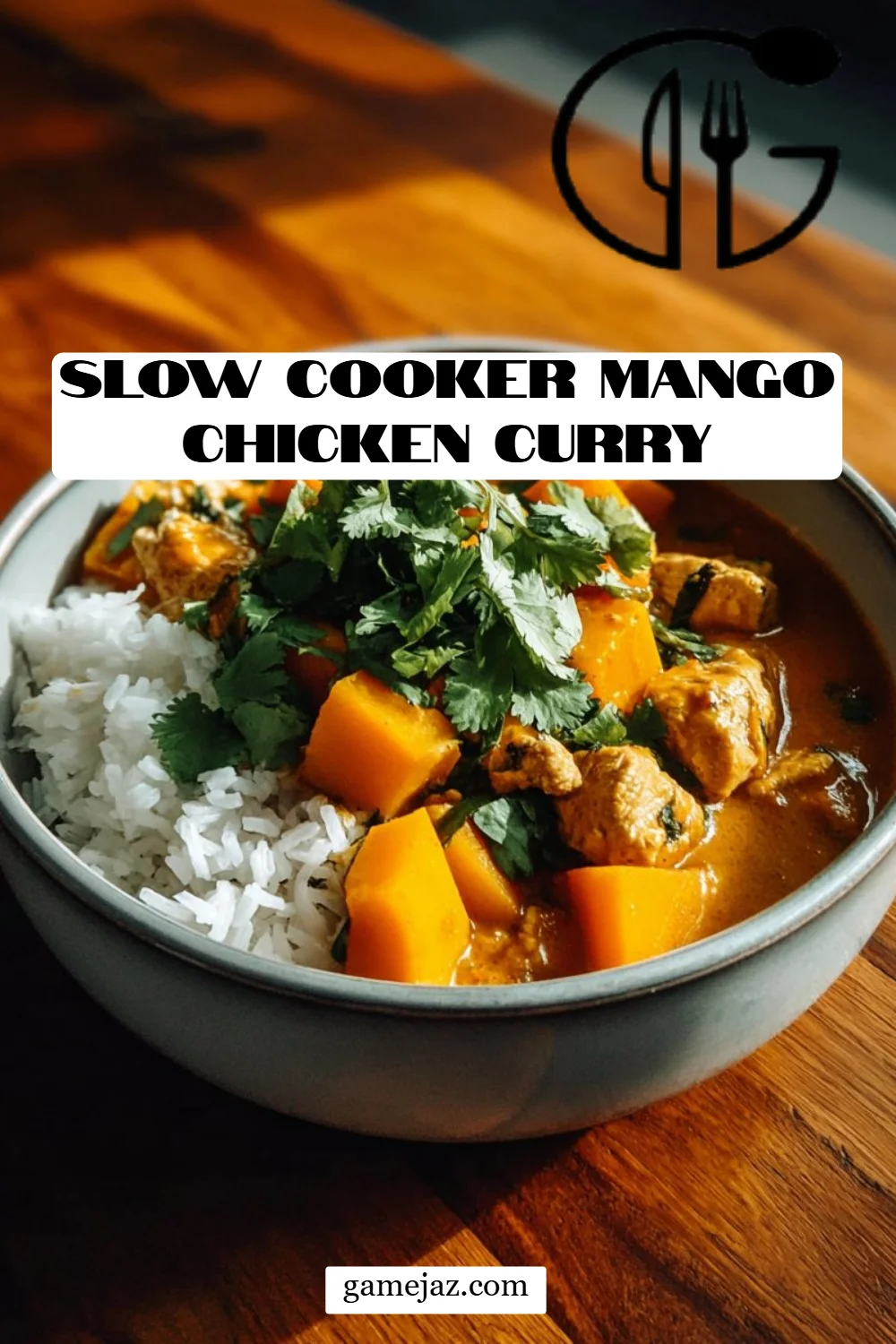 Slow Cooker Mango Chicken Curry