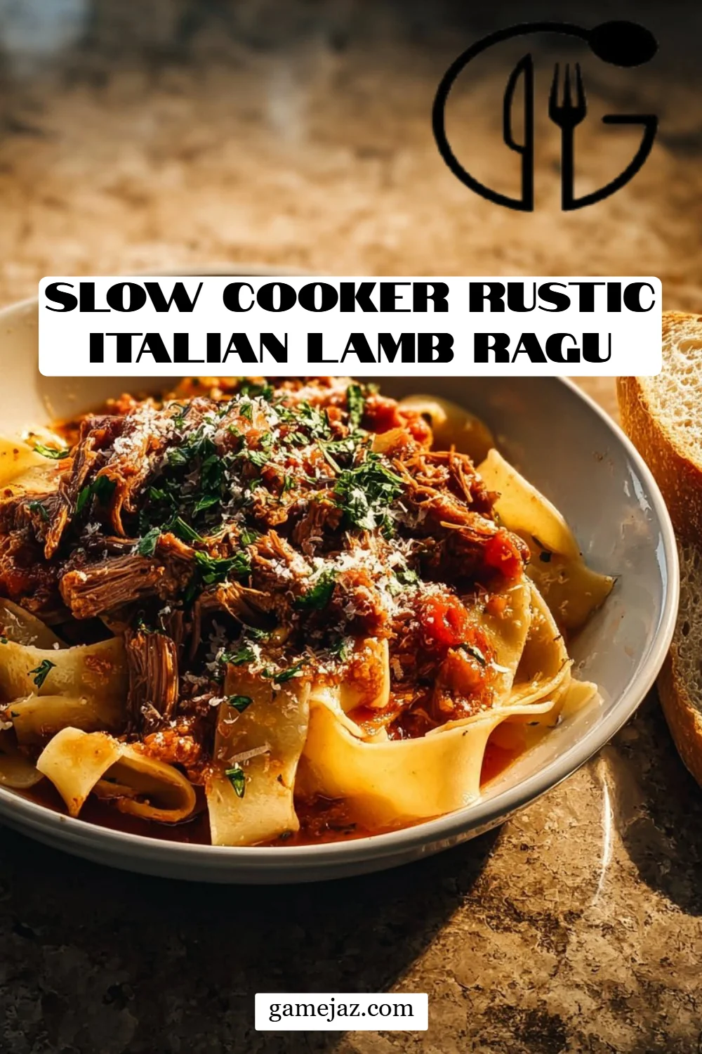 Slow Cooker Rustic Italian Lamb Ragu