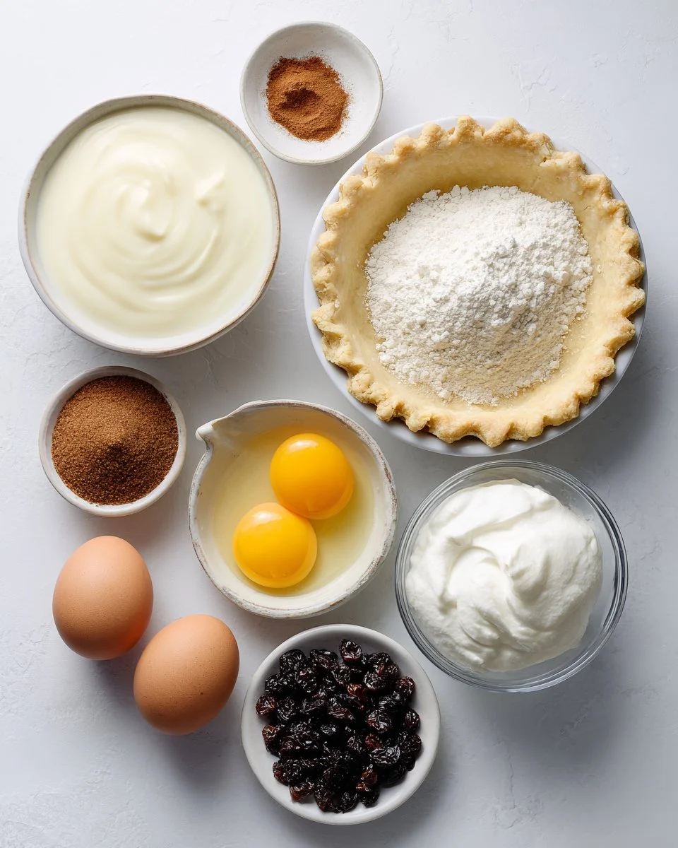 Sour Cream Raisin Pie