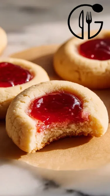Strawberry Thumbprint Cookies
