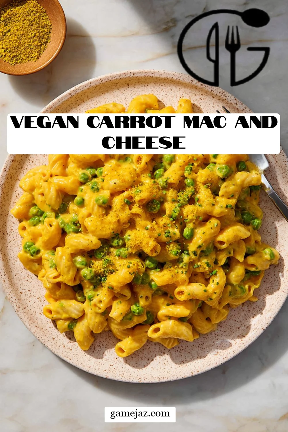 Vegan Carrot Mac and Cheese