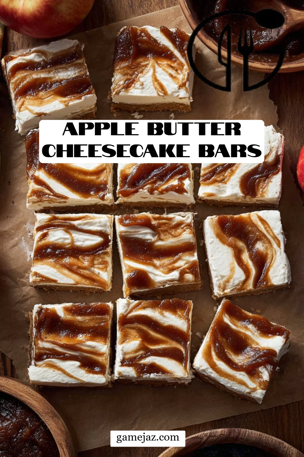 Apple Butter Cheesecake Bars