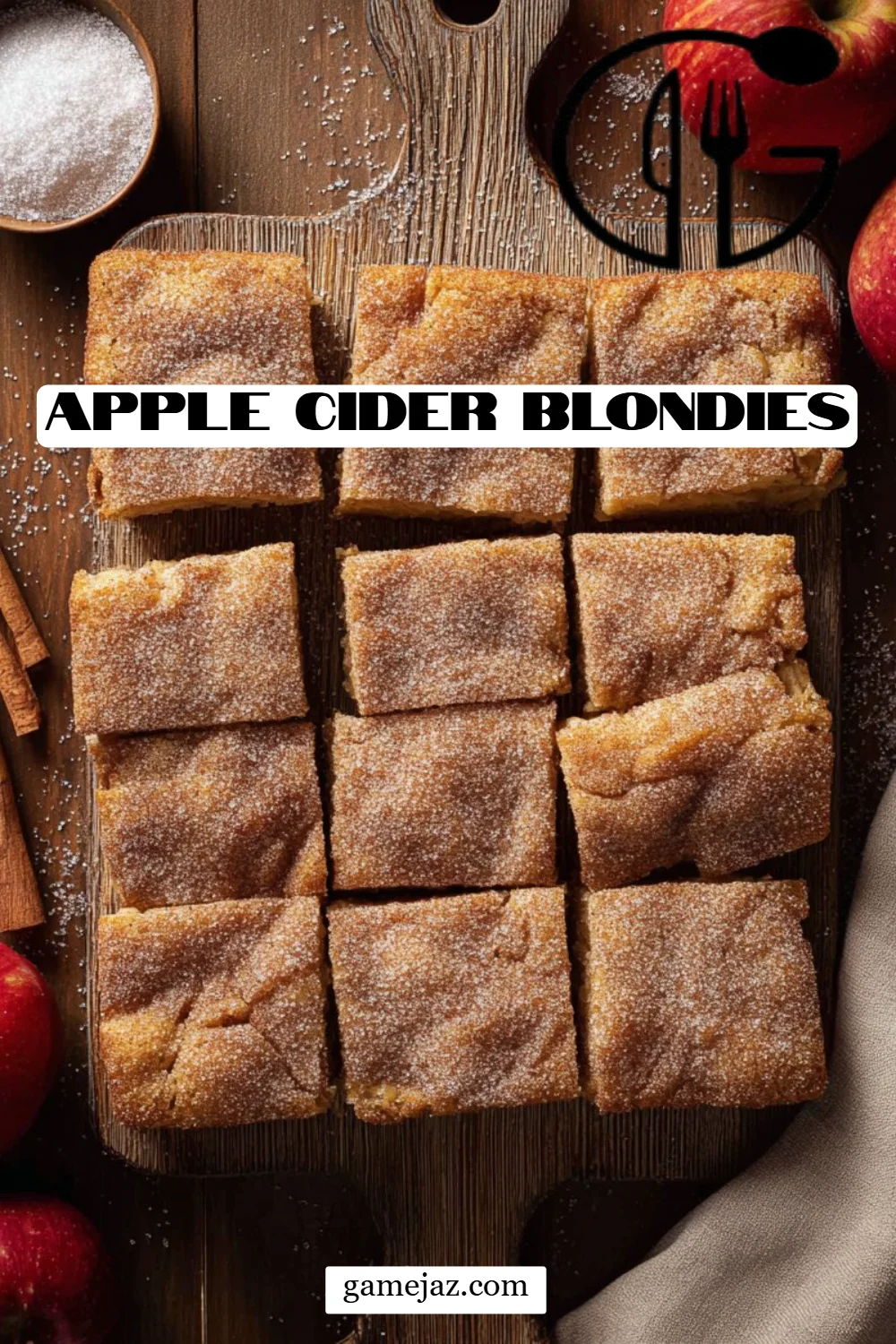 Apple Cider Blondies