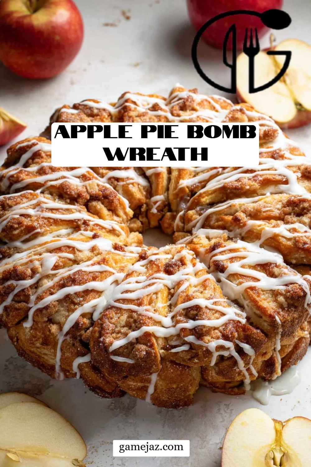 Apple Pie Bomb Wreath