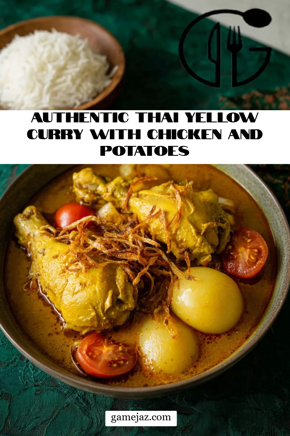 Authentic Thai Yellow Curry with Chicken and Potatoes
