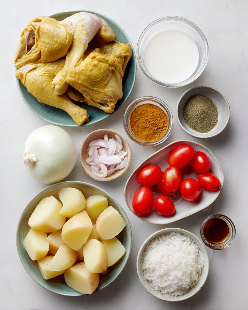 Authentic Thai Yellow Curry with Chicken and Potatoes