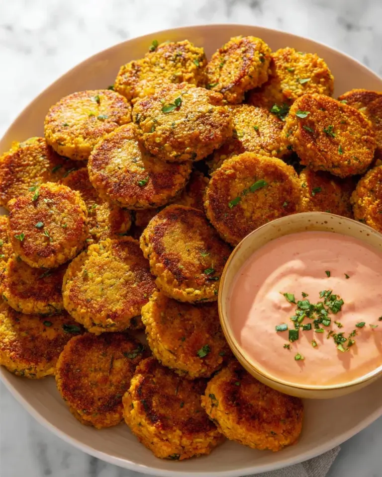 Baked broccoli pumpkin tots served on a plate, healthy snack option