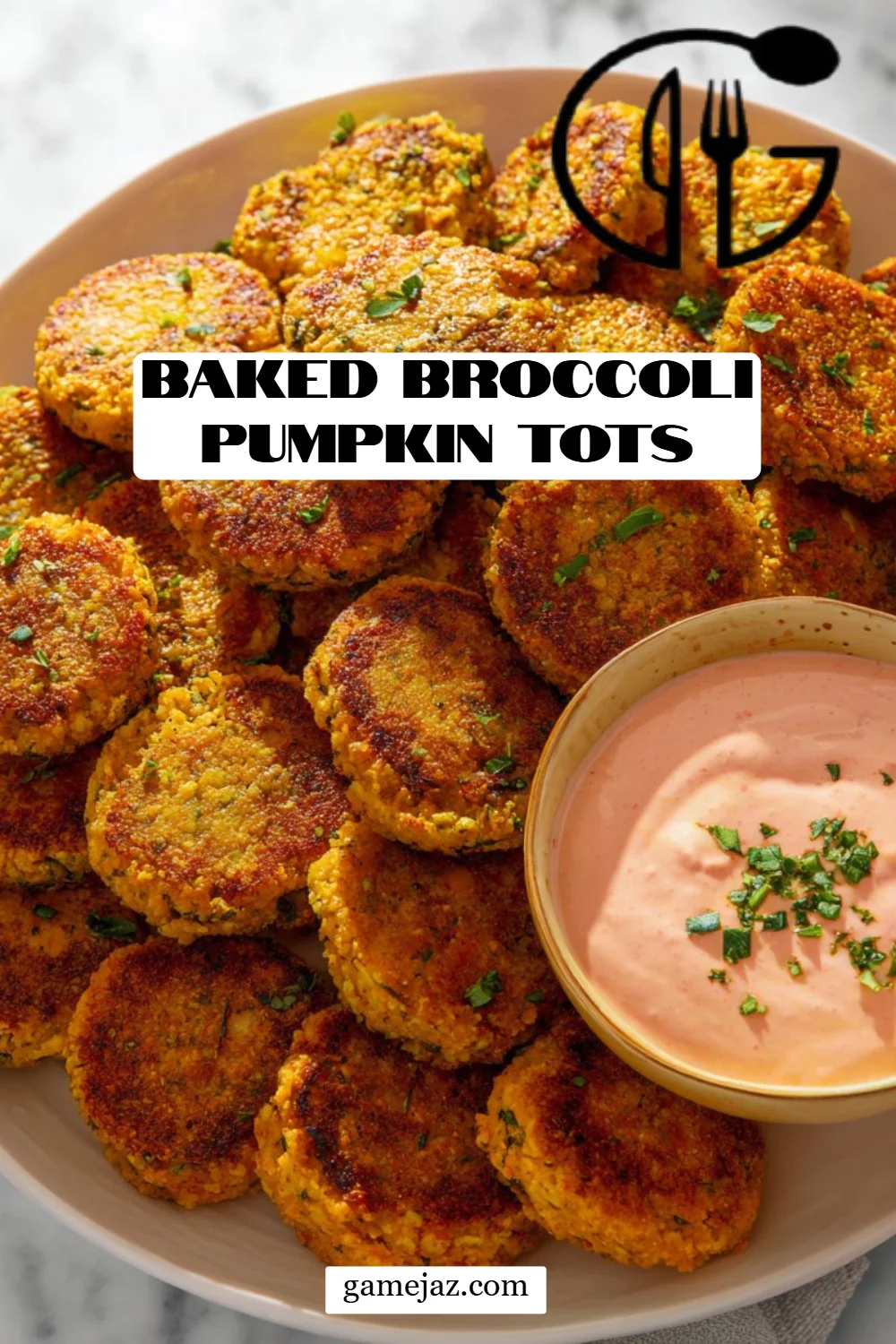Baked Broccoli Pumpkin Tots