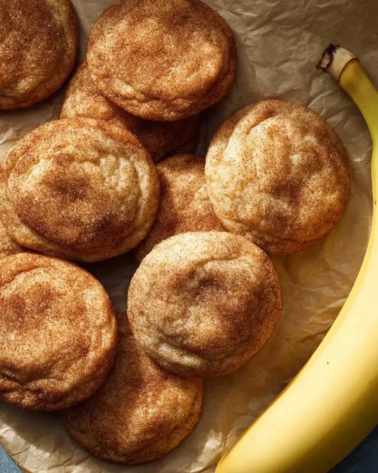 Freshly baked Banana Cinnamon Cookies on a cooling rack