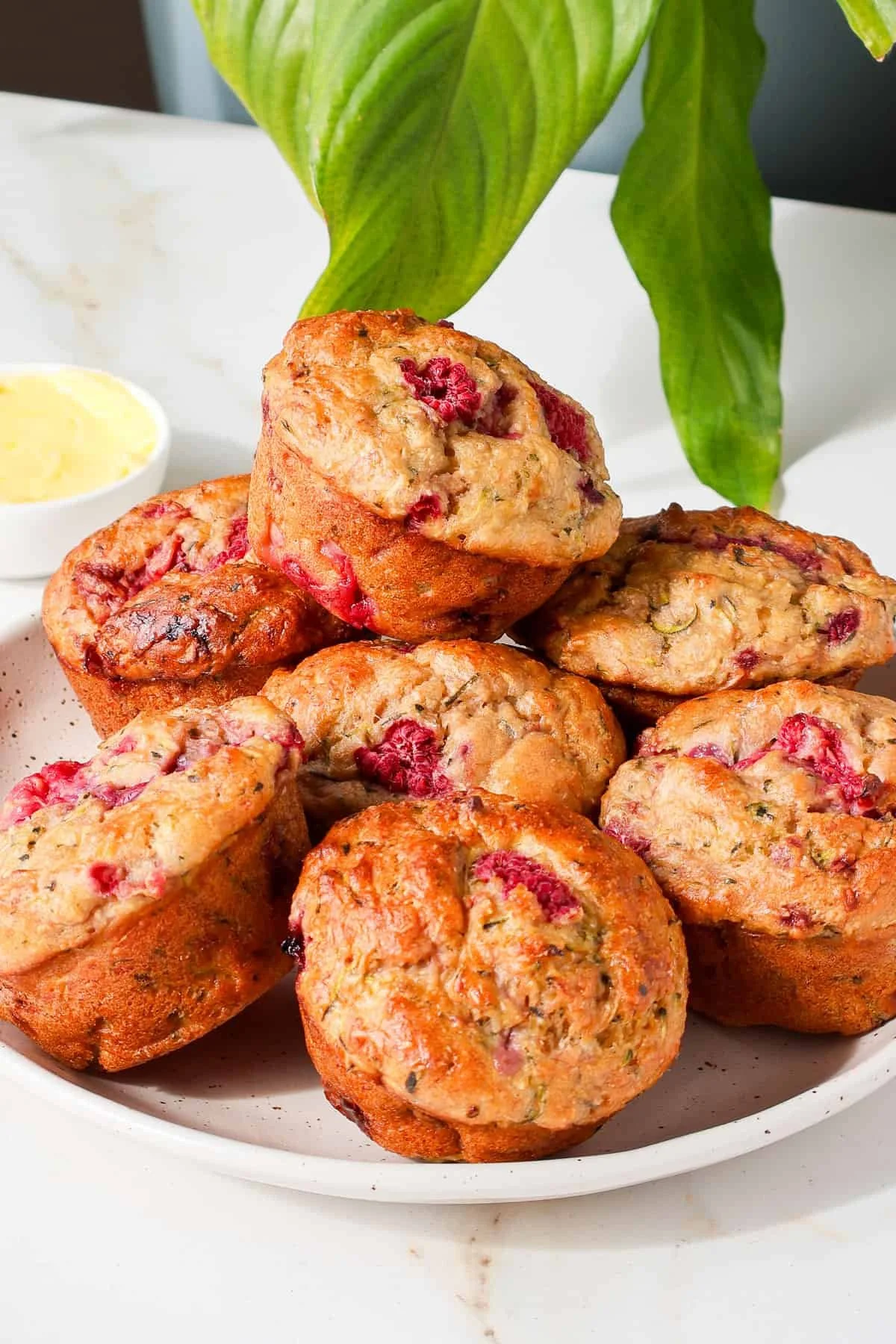 Banana Raspberry Muffins