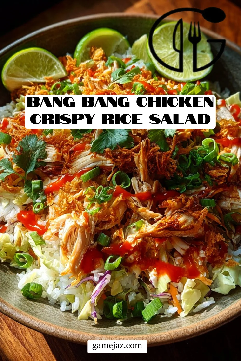 Bang Bang Chicken Crispy Rice Salad
