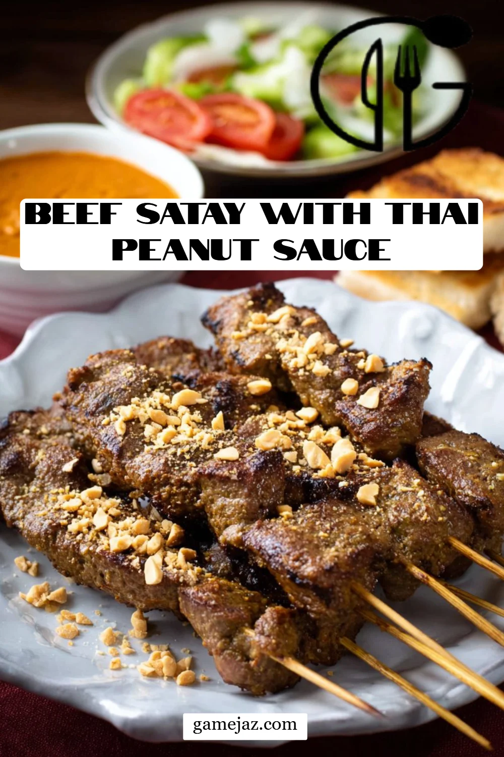 Beef Satay with Thai Peanut Sauce