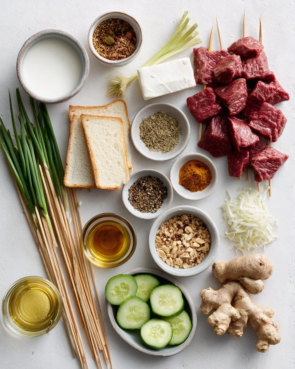 Beef Satay with Thai Peanut Sauce