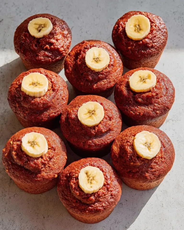 Deliciously moist Blender Beetroot Muffins made with fresh ingredients.