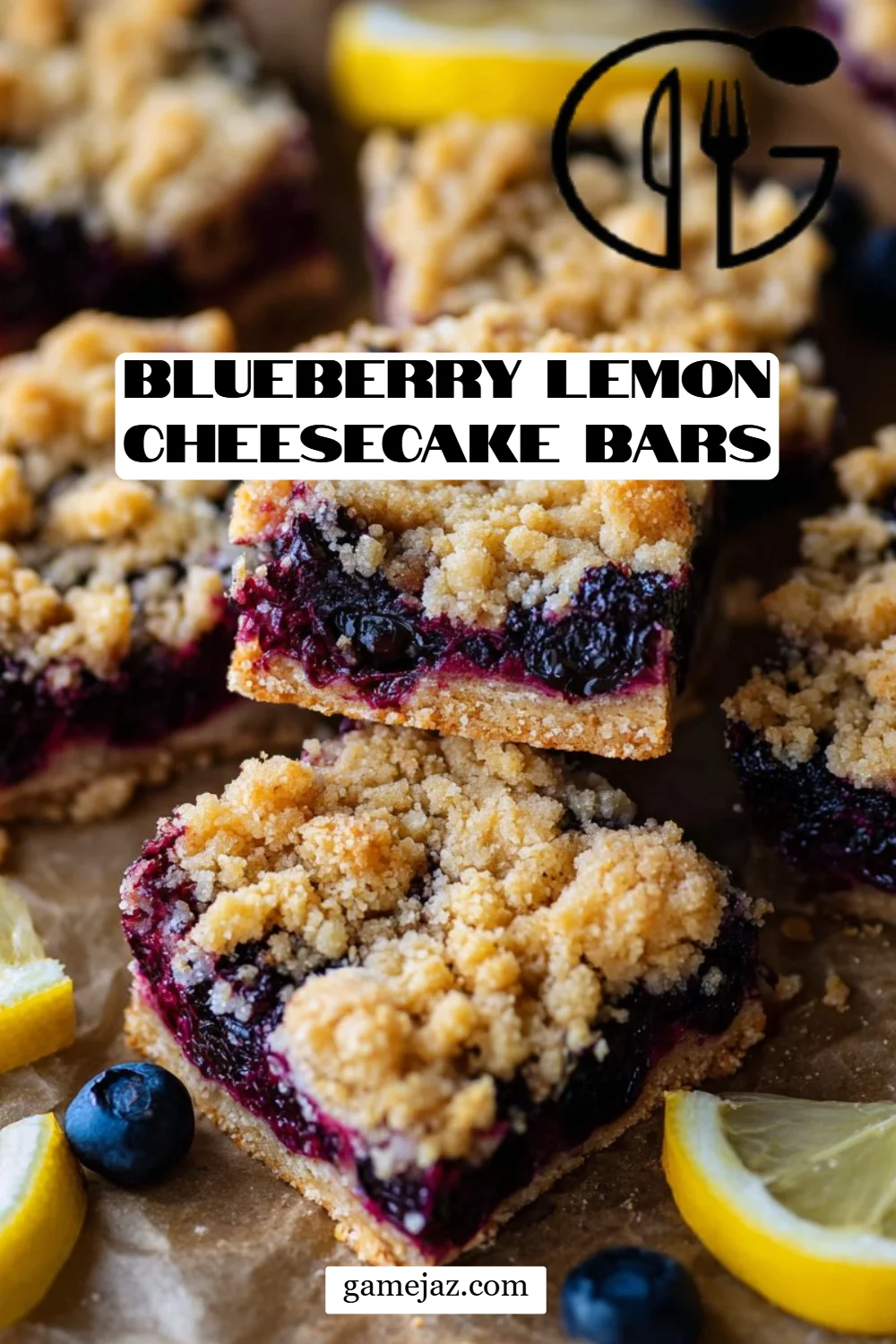 Blueberry Lemon Cheesecake Bars