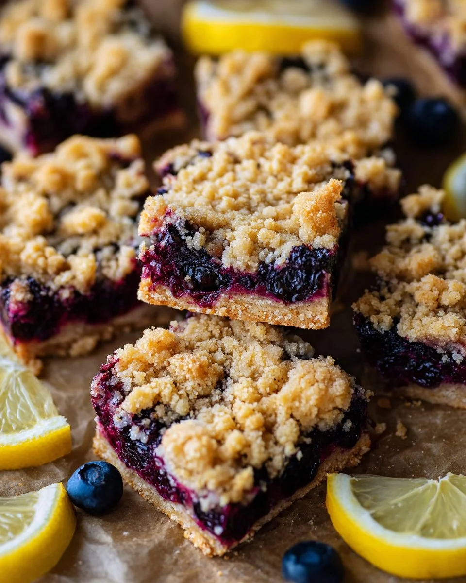 Blueberry Lemon Cheesecake Bars