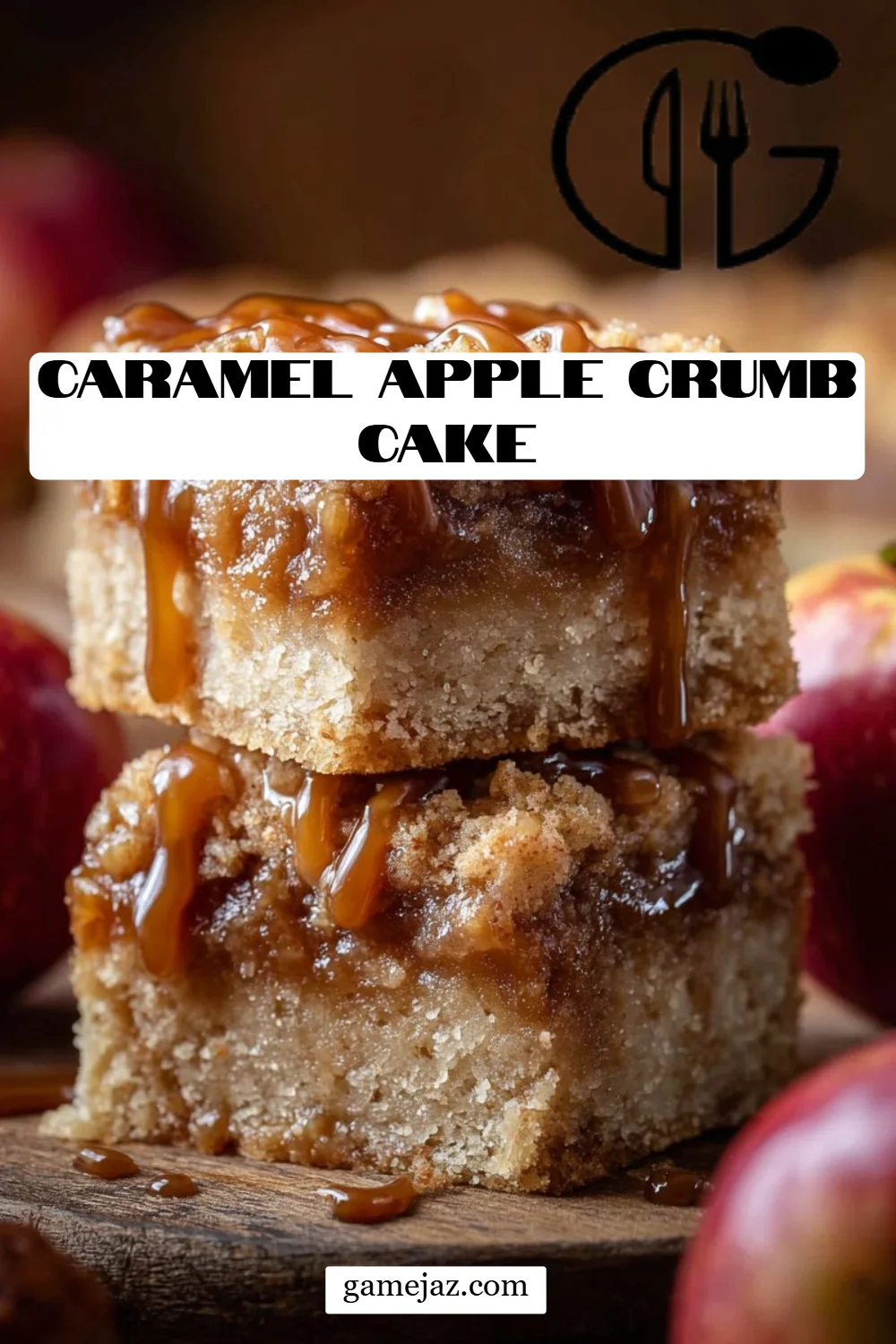 Caramel Apple Crumb Cake