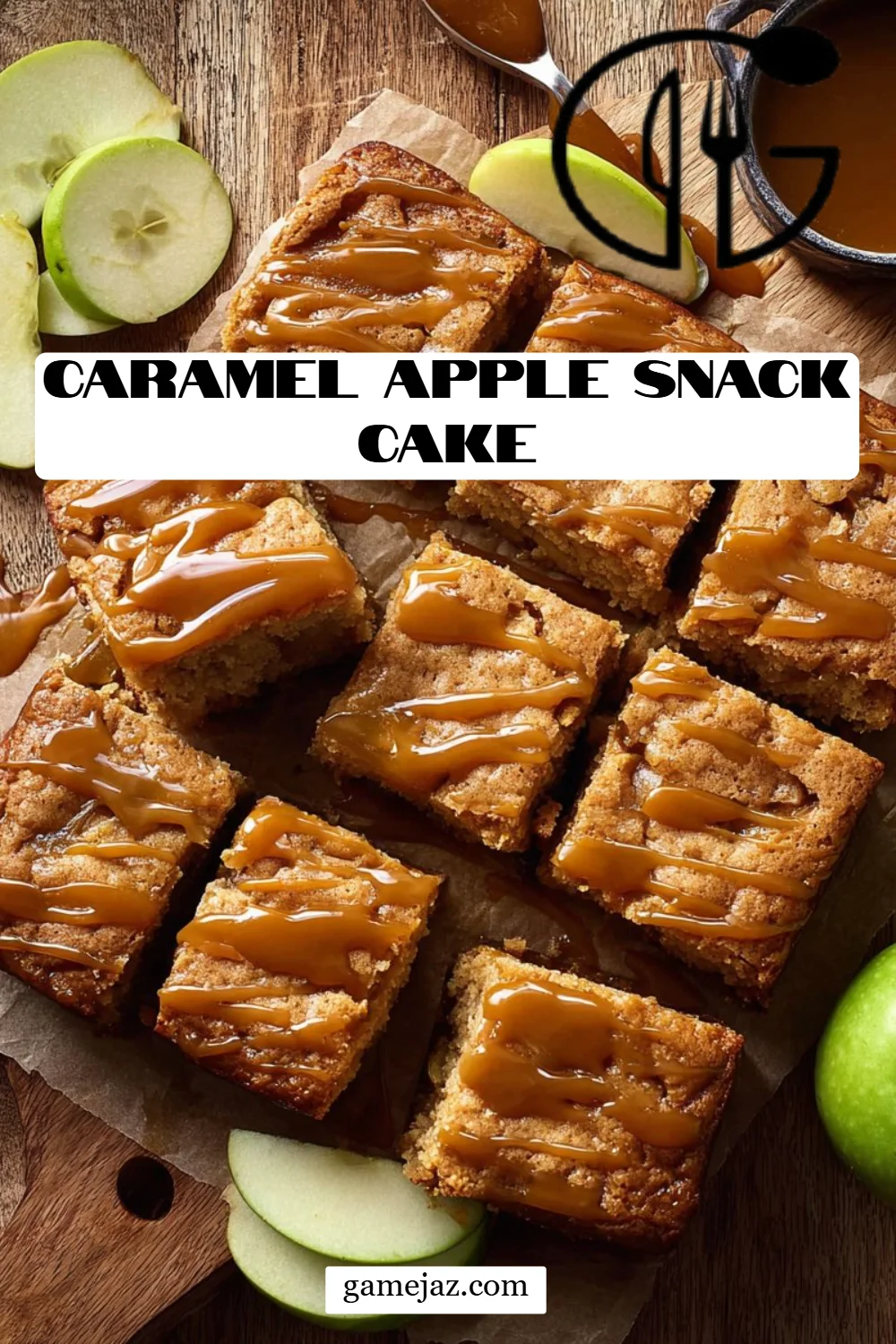 Caramel Apple Snack Cake