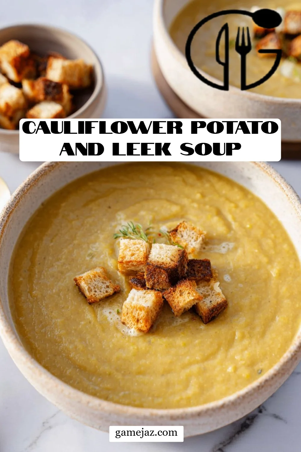 Cauliflower Potato and Leek Soup
