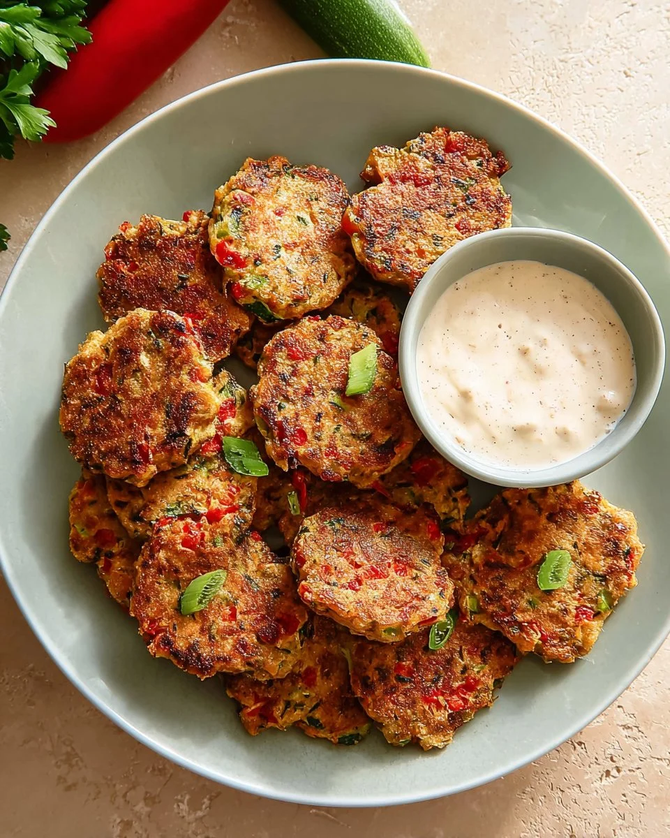Delicious cheesy veggie bean fritters served as a healthy snack option.