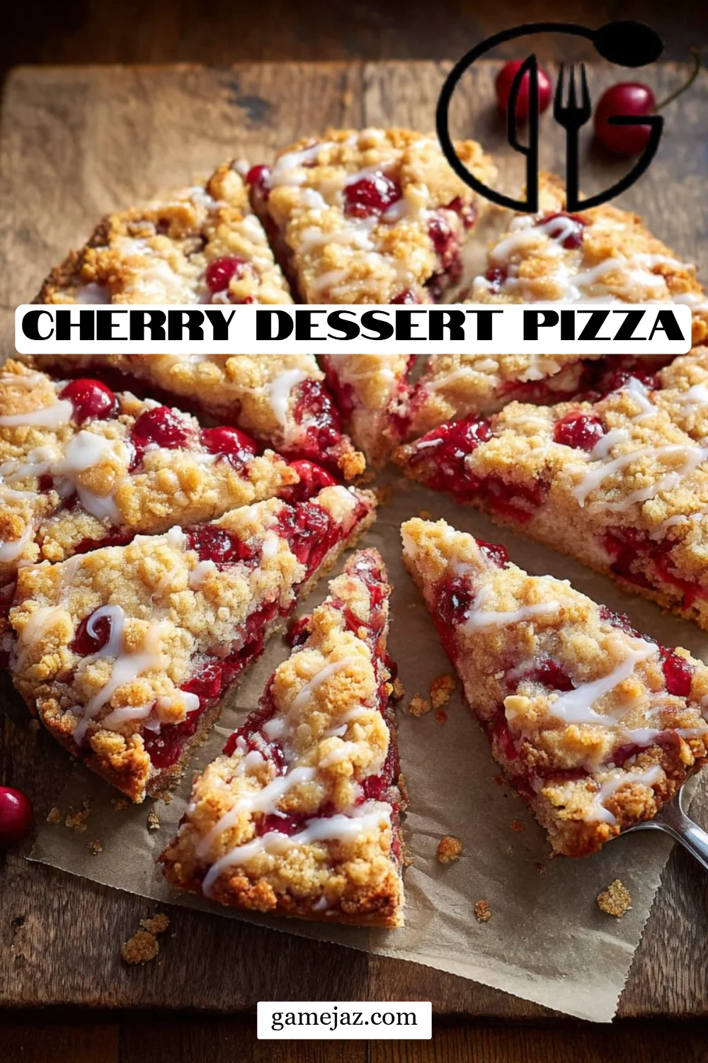 Cherry Dessert Pizza