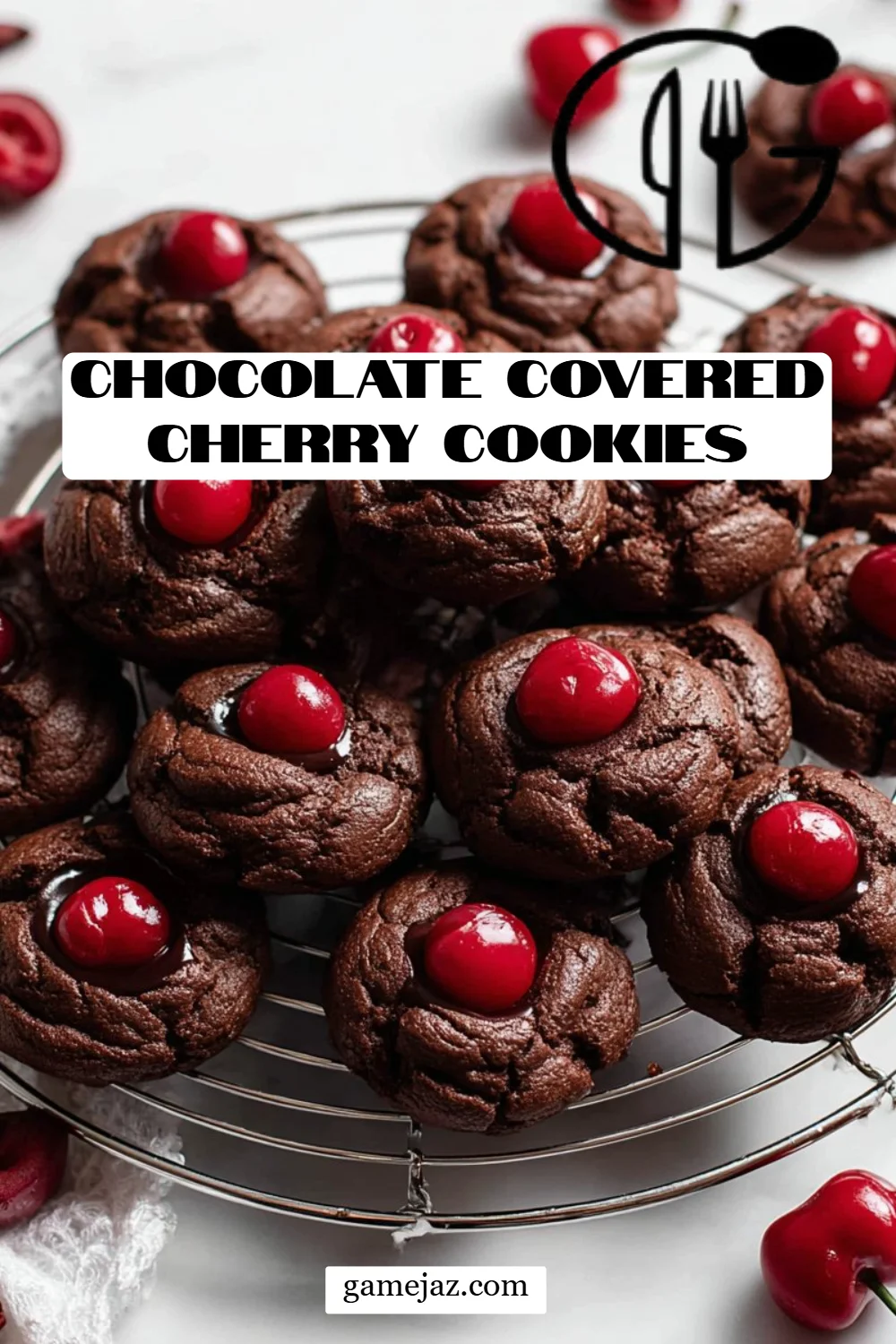 Chocolate Covered Cherry Cookies