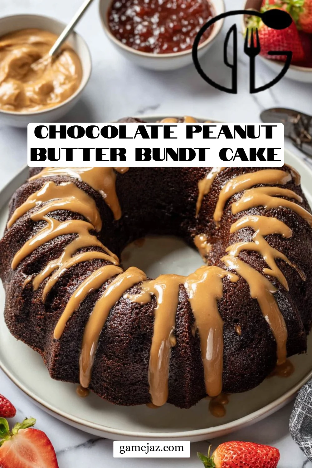 Chocolate Peanut Butter Bundt Cake