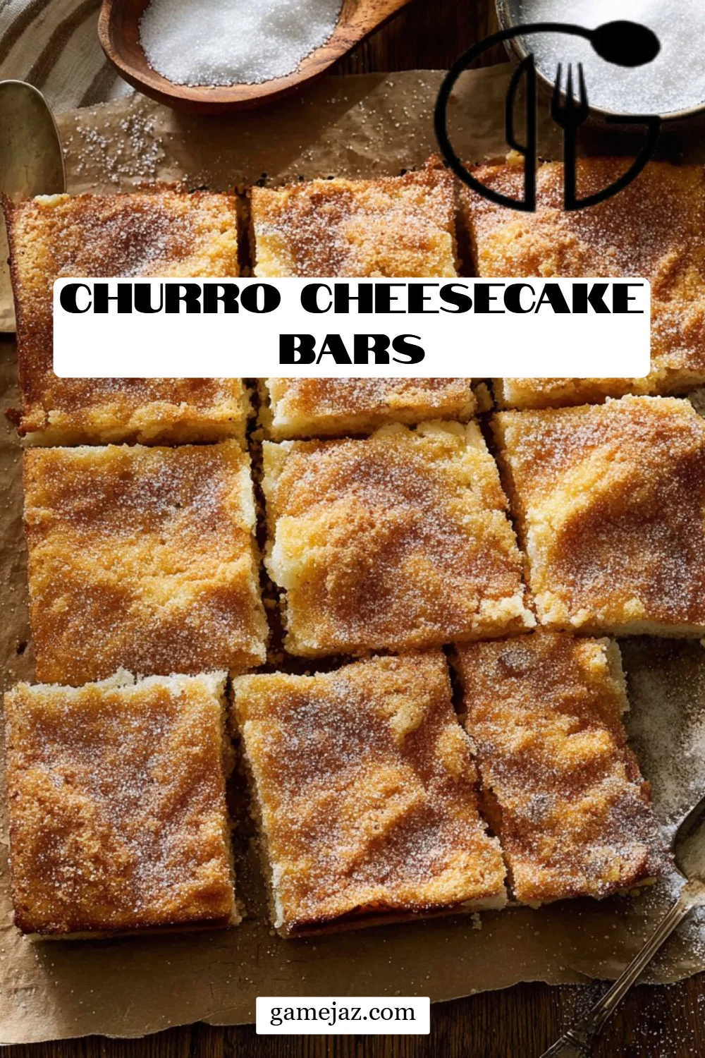 Churro Cheesecake Bars