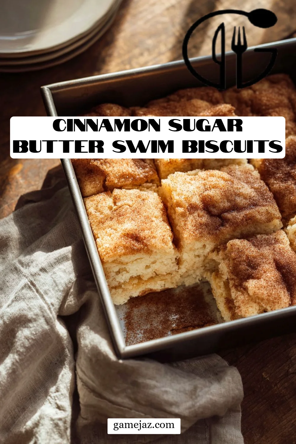Cinnamon Sugar Butter Swim Biscuits