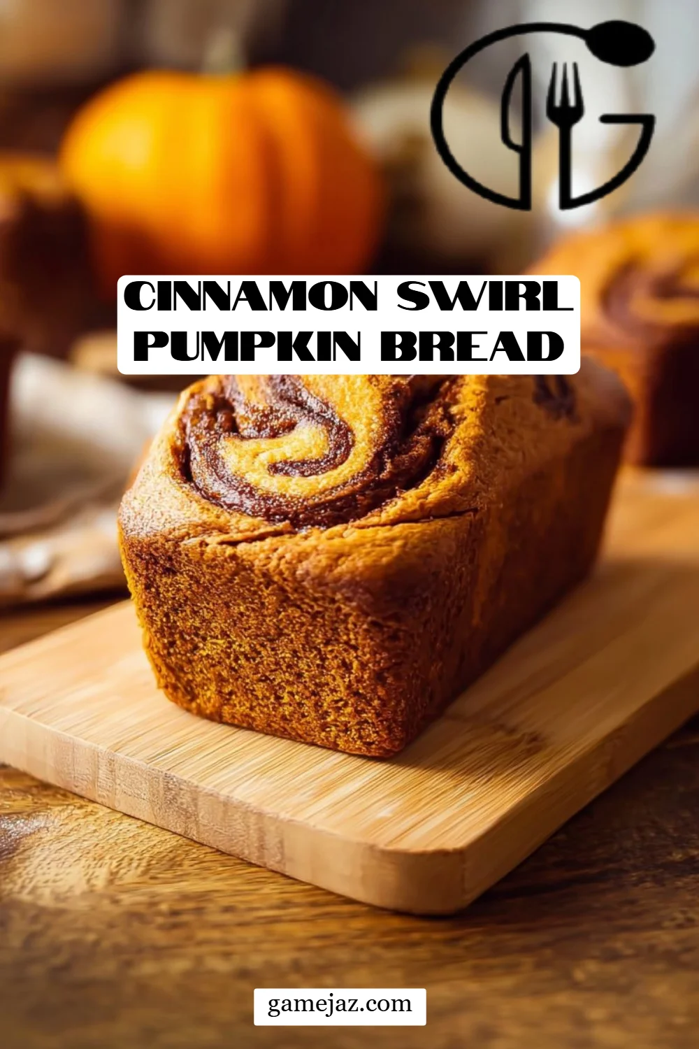 Cinnamon Swirl Pumpkin Bread
