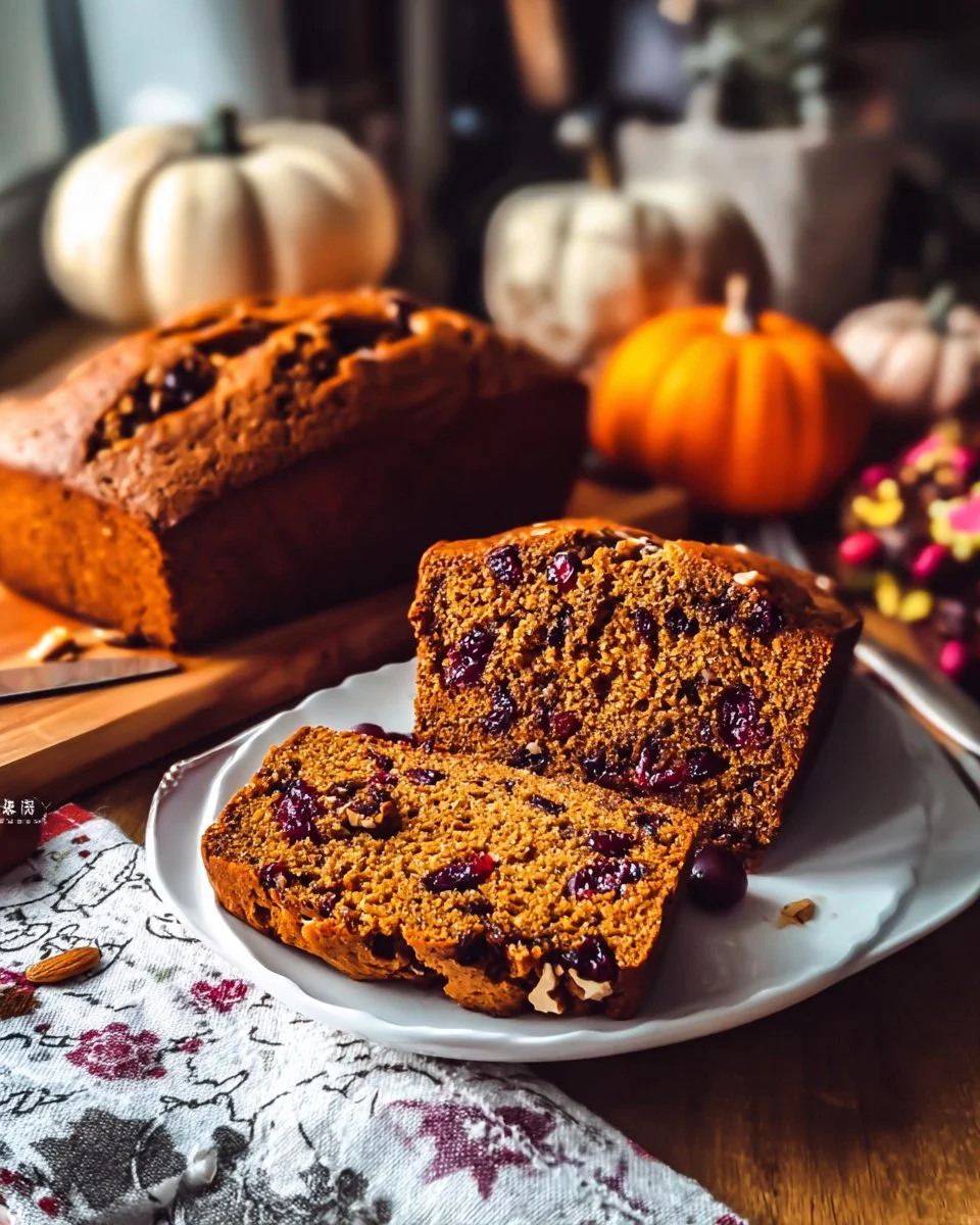 Cranberry Pecan Pumpkin Bread