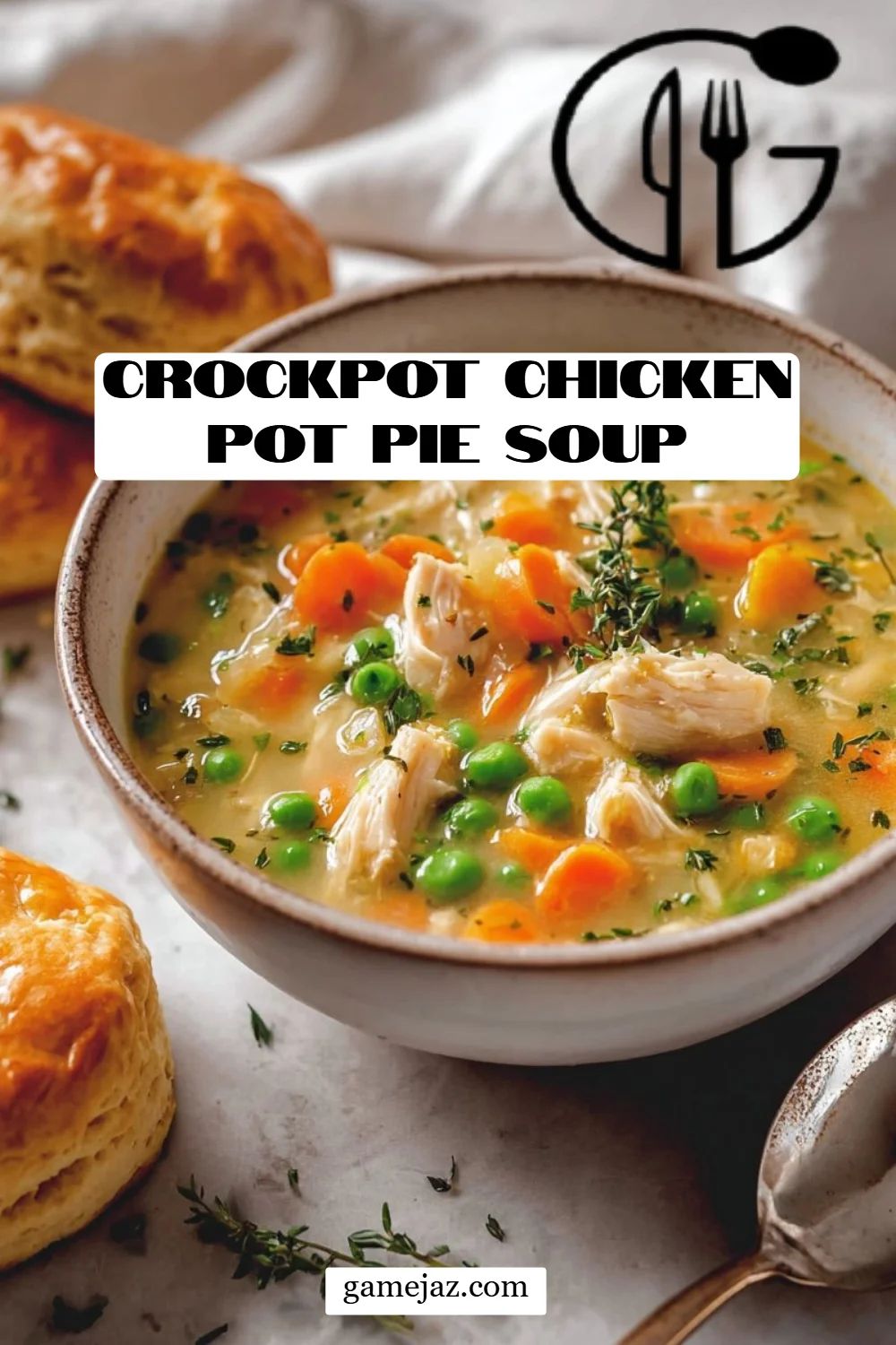 Crockpot Chicken Pot Pie Soup