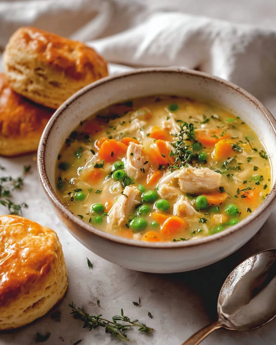 Crockpot Chicken Pot Pie Soup