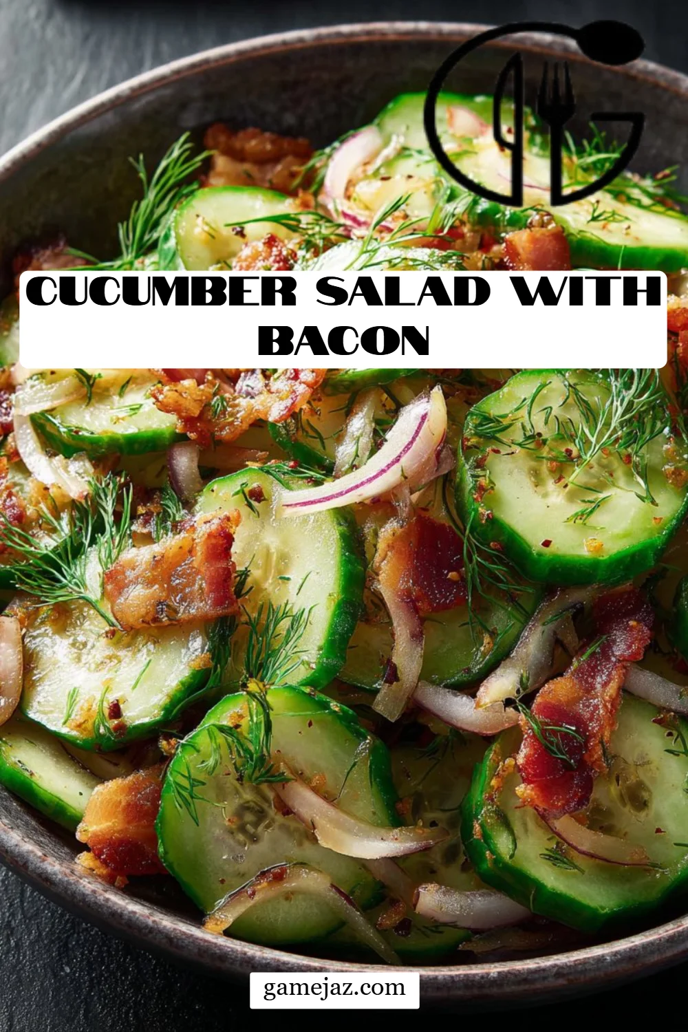 Cucumber Salad with Bacon