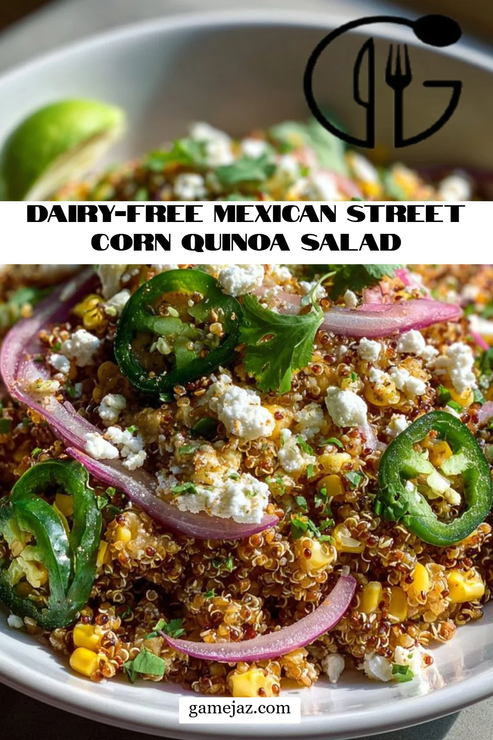 Dairy-Free Mexican Street Corn Quinoa Salad