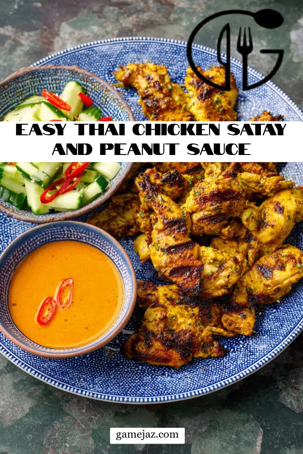 Easy Thai Chicken Satay and Peanut Sauce