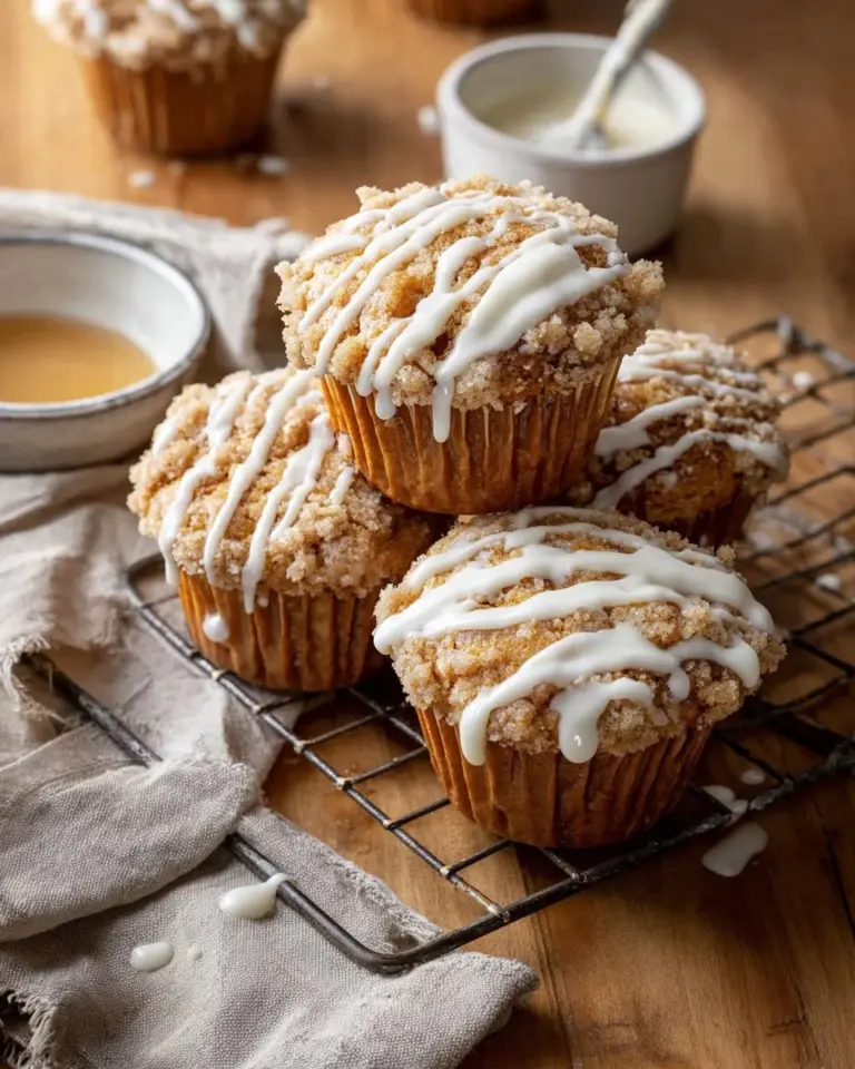 Homemade Eggnog Muffins on a festive table with holiday decorations