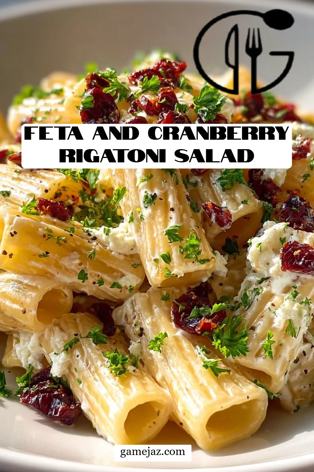 Feta and Cranberry Rigatoni Salad