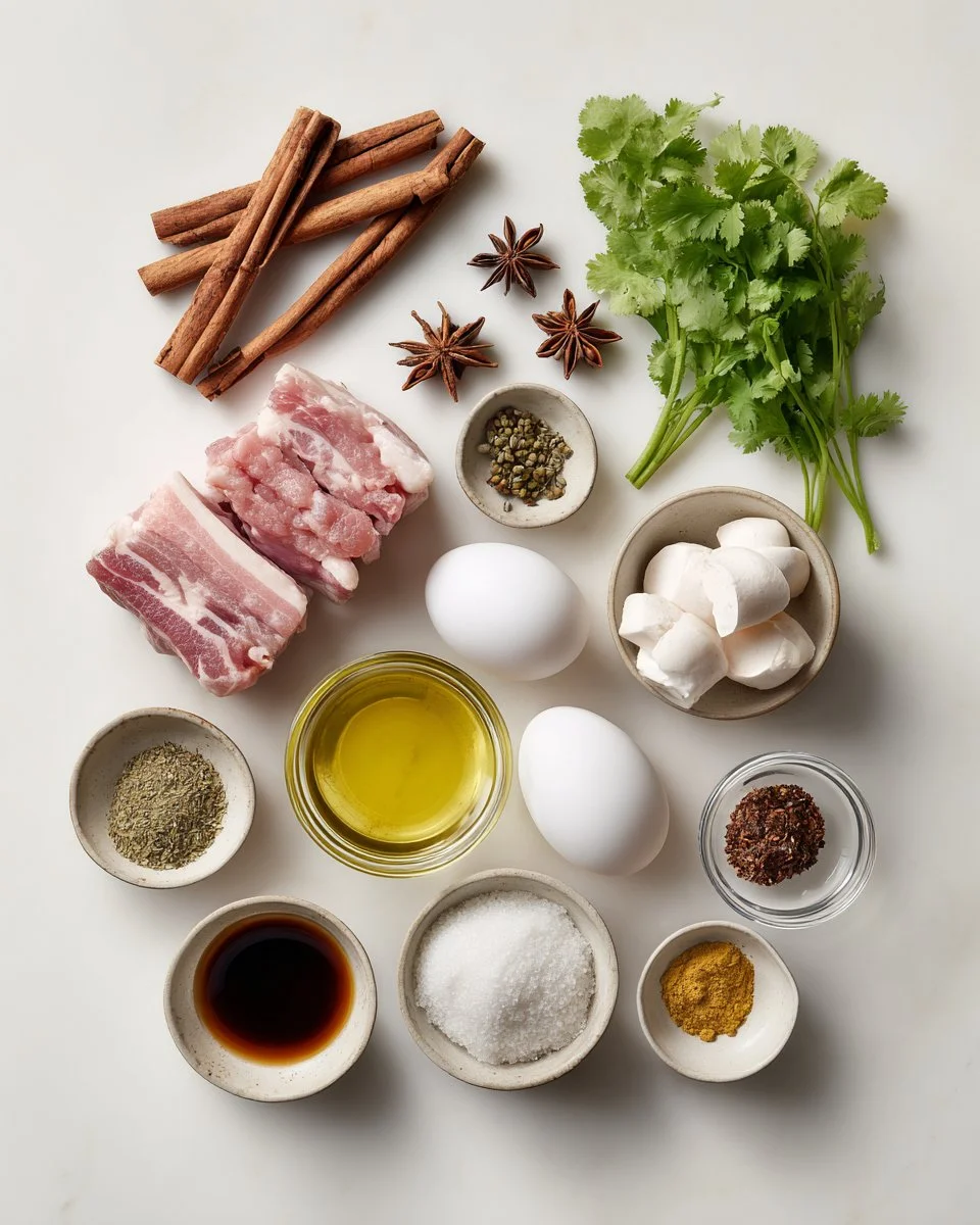 Five Spice Eggs and Pork Belly Stew