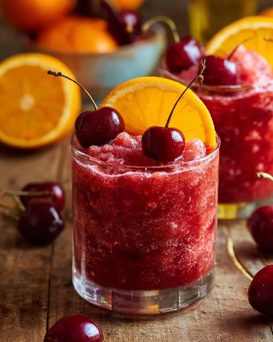 Delicious Frozen Old Fashioned cocktail served in a glass