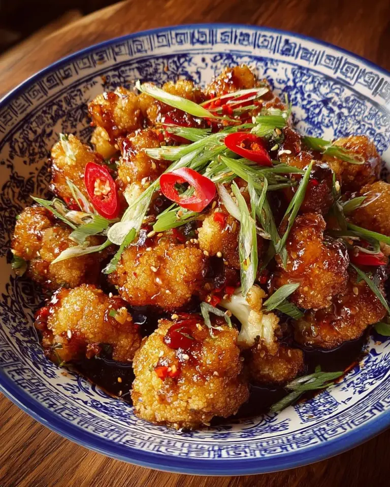 General Tso's Cauliflower Bowls served in a vibrant dish with fresh ingredients.