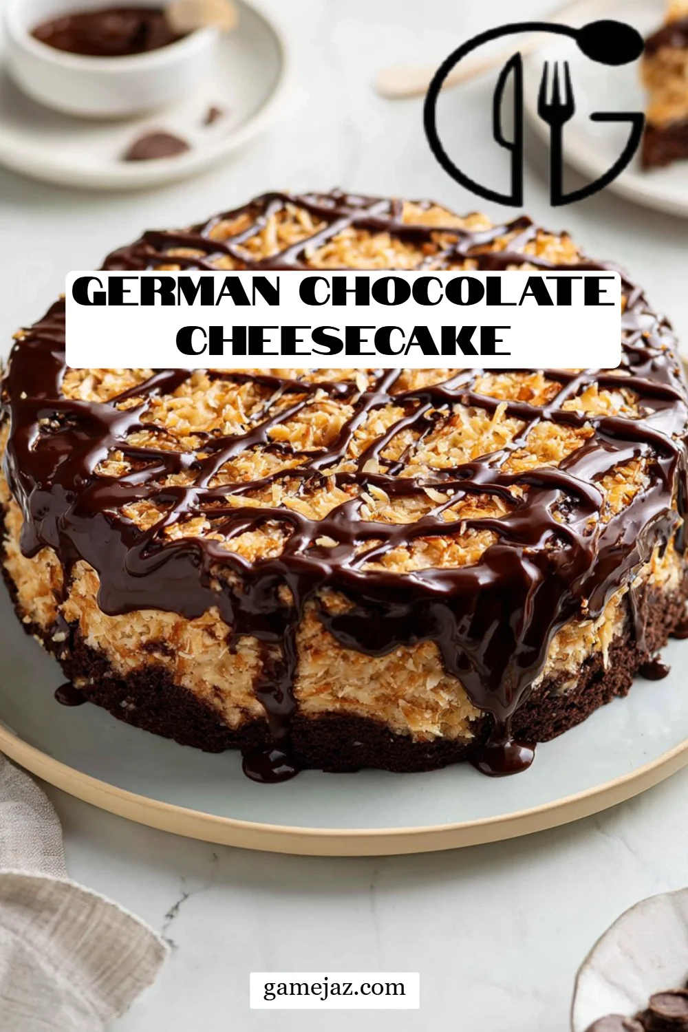German Chocolate Cheesecake