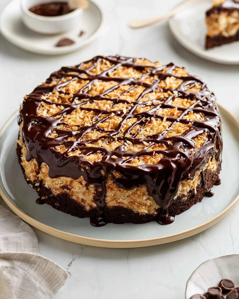 German Chocolate Cheesecake