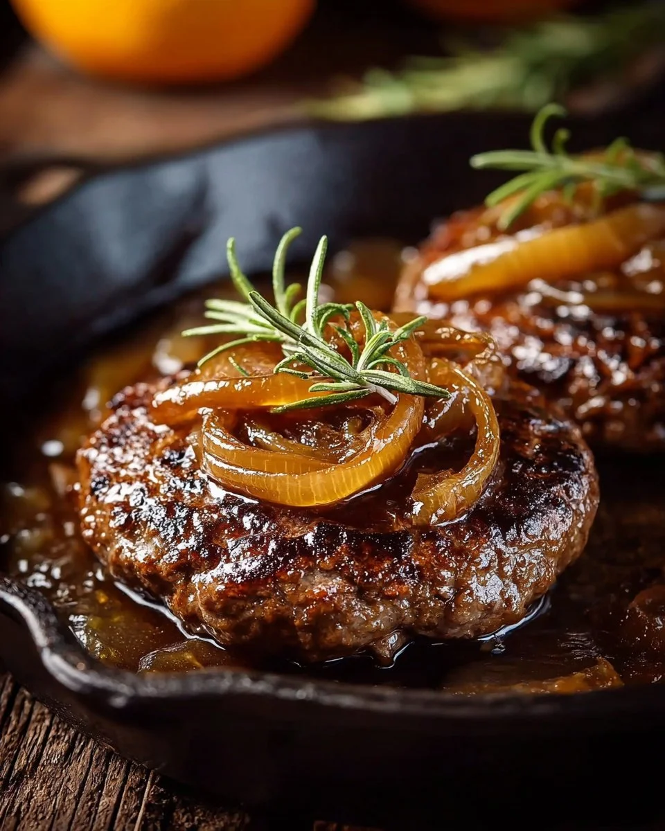 Hamburger Steaks with Onion Gravy