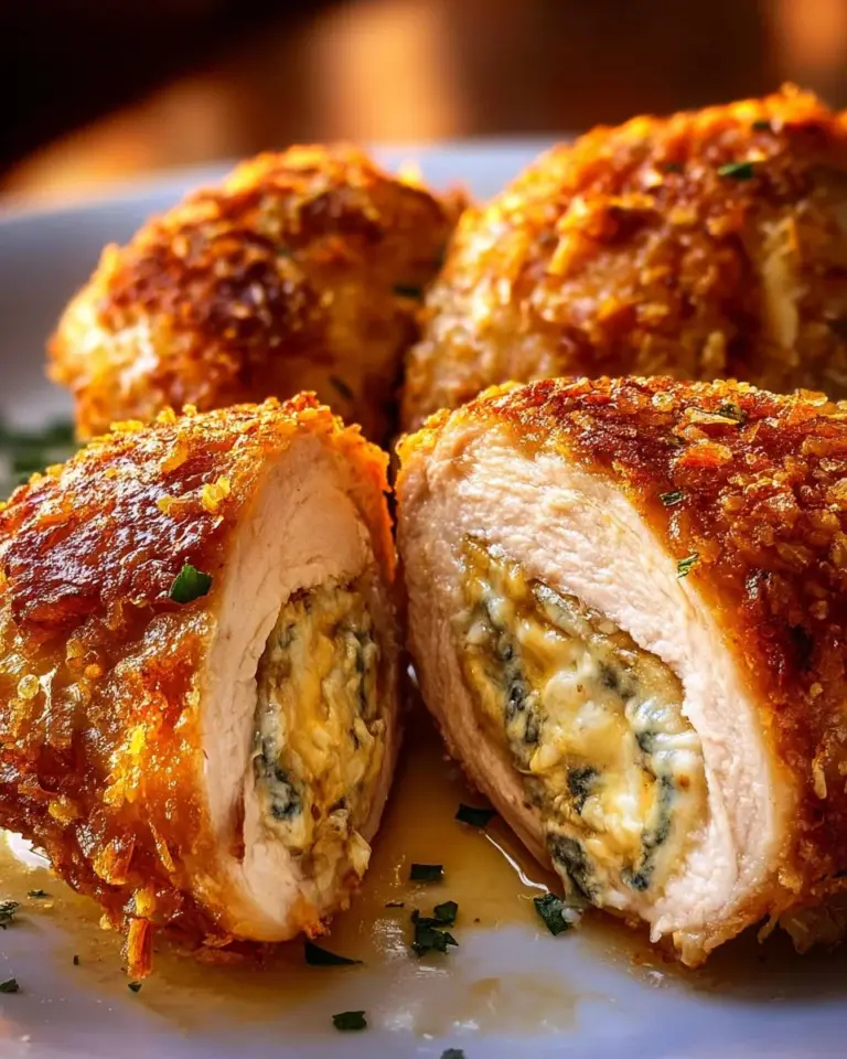 Herbed ricotta stuffed chicken rolls on a plate garnished with herbs