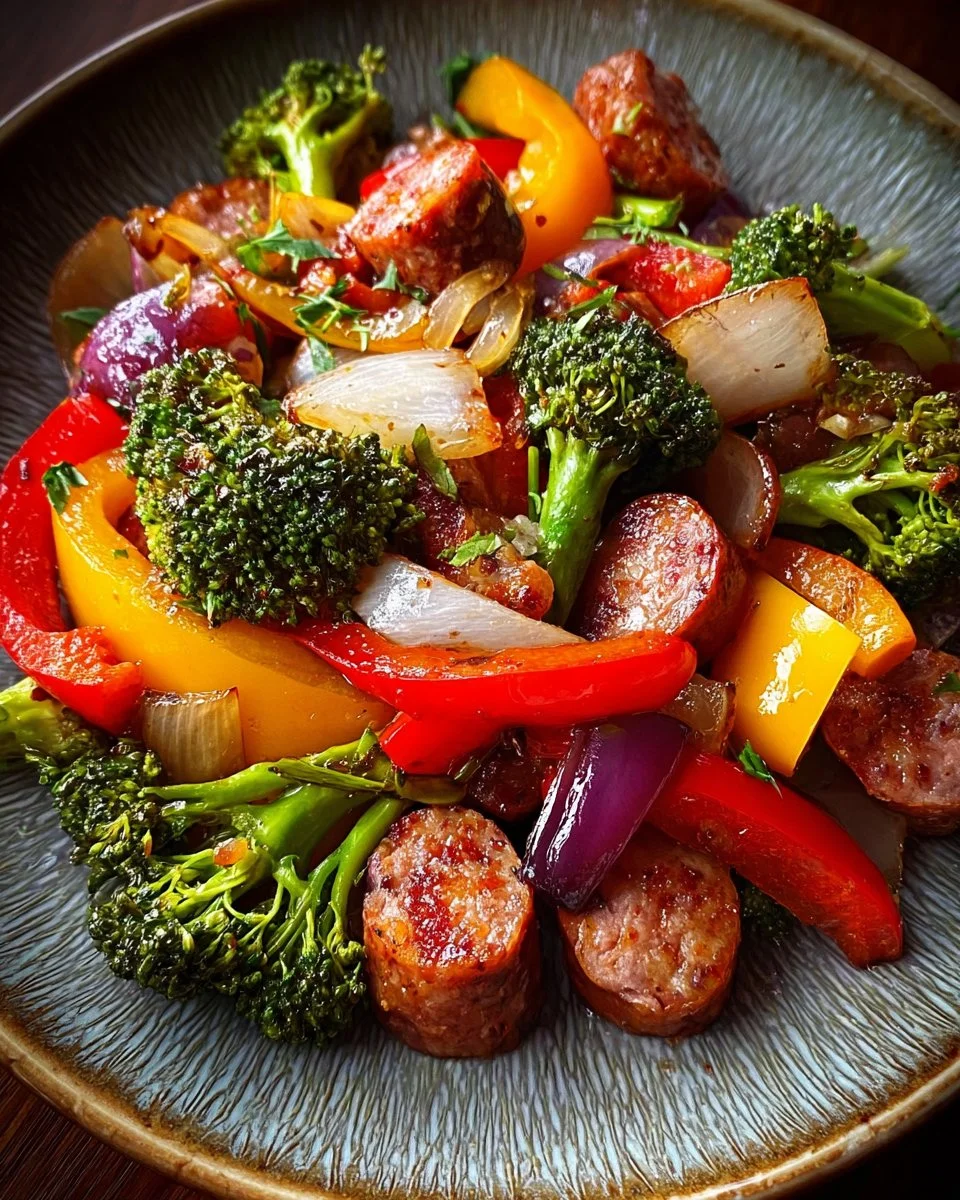 Honey Garlic Kielbasa & Veggies